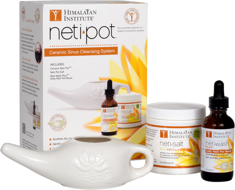 Ceramic Neti Pot Starter Kit