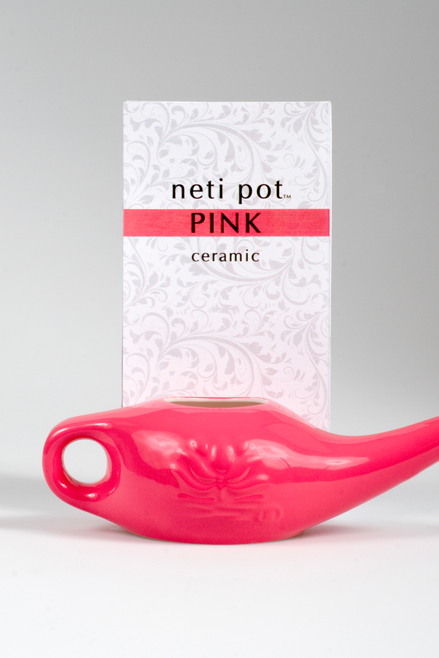 Ceramic Neti Pot - Pink